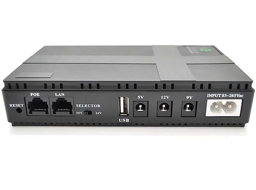 Джерело безперебійного живлення для роутера UPS-36W DC1036P 5/9/12V 2A 4x18650 2600mAh - фото 2