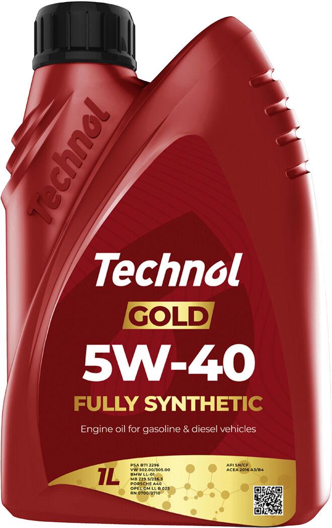 Моторне мастило бензин/дизель Technol 5W-40 1 л Gold