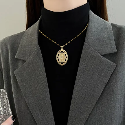 Подвеска на шею с образом Девы Марии (G00046) - фото 11 Подвеска на шею с образом Девы Марии (G00046) - фото 11