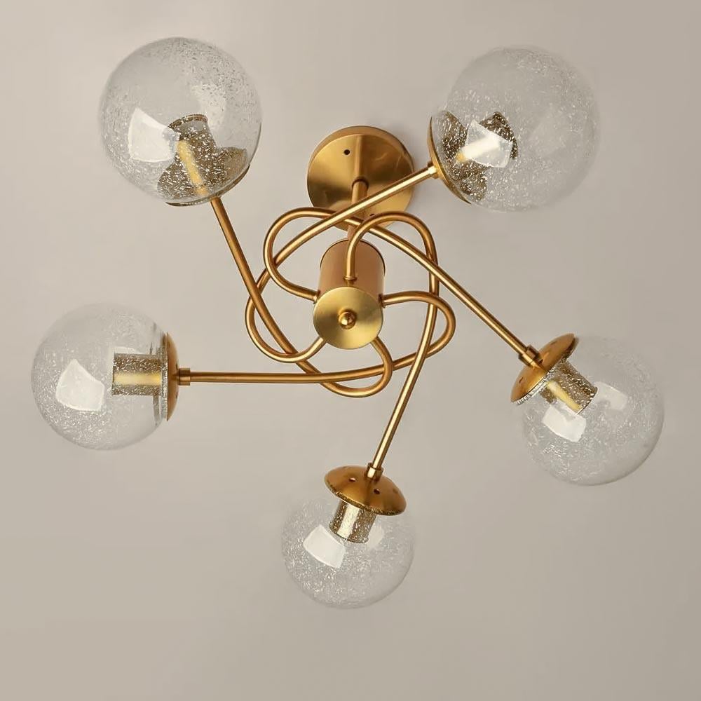 Люстра потолочная Light House SH-19569/5A COOPER 580х580х380 мм Золотой/Прозрачный Люстра потолочная Light House SH-19569/5A COOPER 580х580х380 мм Золотой/Прозрачный