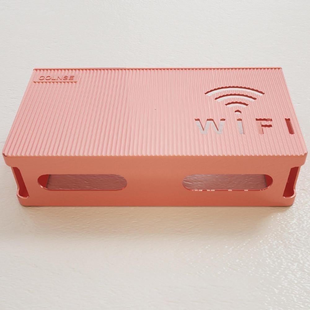 Полка-подставка для роутера Colnse настенная пластик 24,5х14х6 см Розовый (CLNSBPRZ) - фото 4 Полка-подставка для роутера Colnse настенная пластик 24,5х14х6 см Розовый (CLNSBPRZ) - фото 4