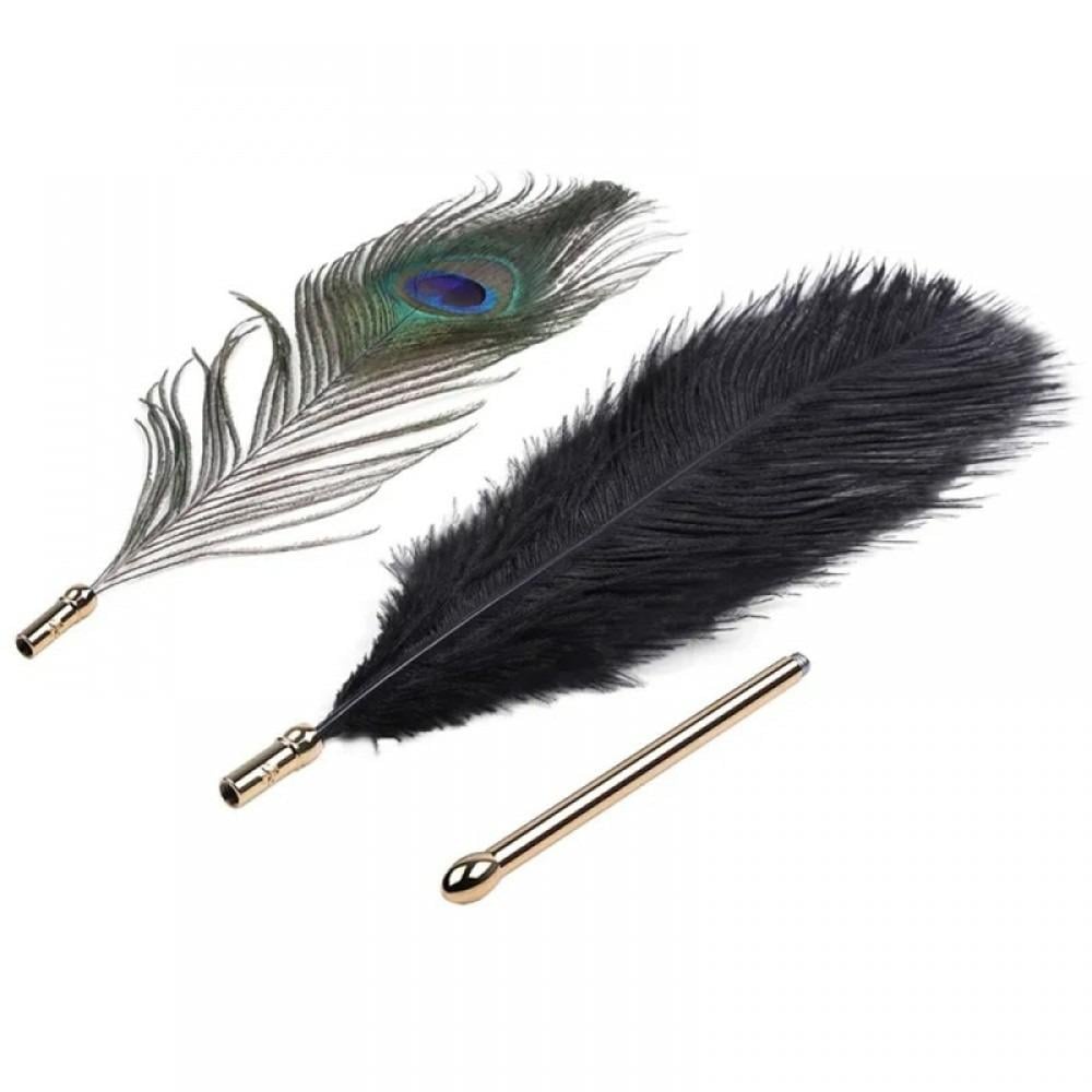 Набор перьев LOCKINK Natural Peacock Flirting Feather Tickler