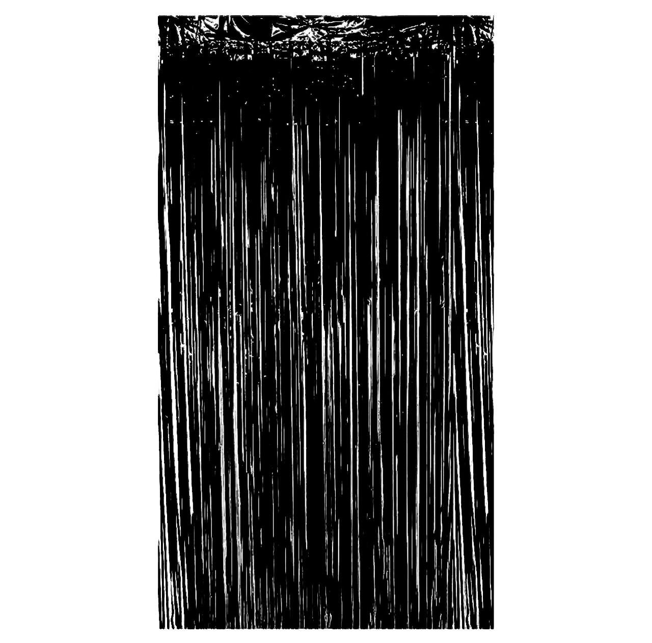 Шторка-дощик для фото-зони 1х2 м Чорний (20011338)