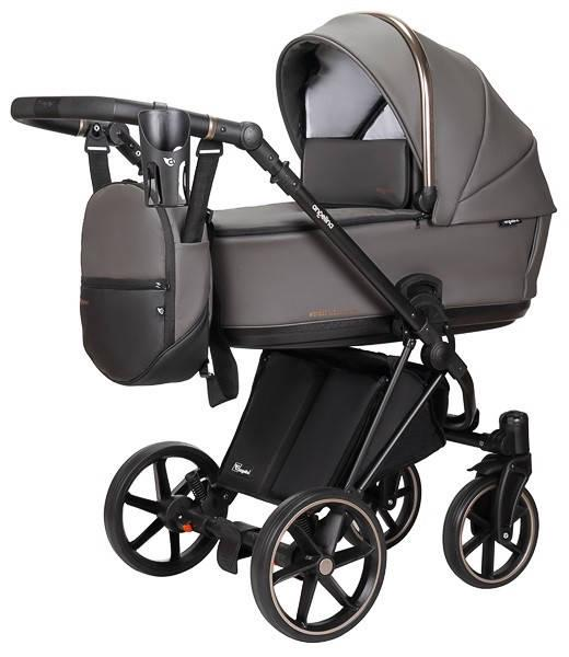 Коляска дитяча функціональна Angelini Enigma 2в1 Premium ECO Сірий