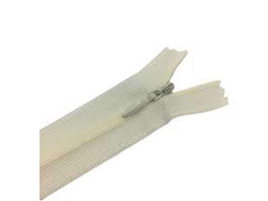 Молния Welltex неразъемная потайная S-121 ZIP 40 см Белый (634622)