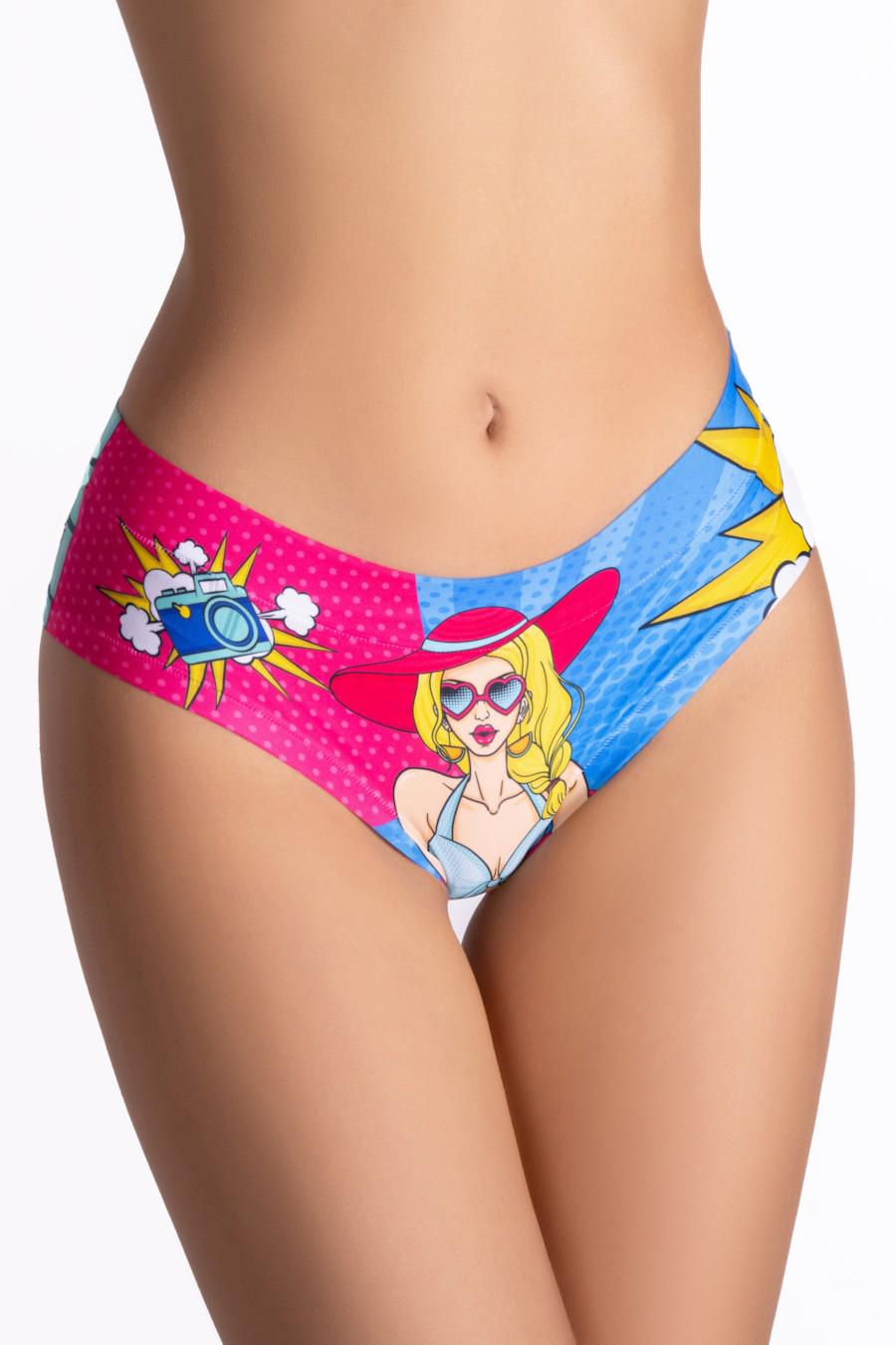 Трусики женские Mememe слип с ярким принтом S Разноцветный (83603-59450-80)