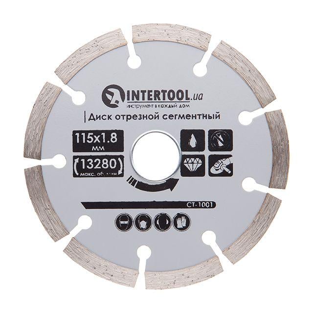 Диск алмазний сегментний Intertool CT-1001 115 мм 16-18%