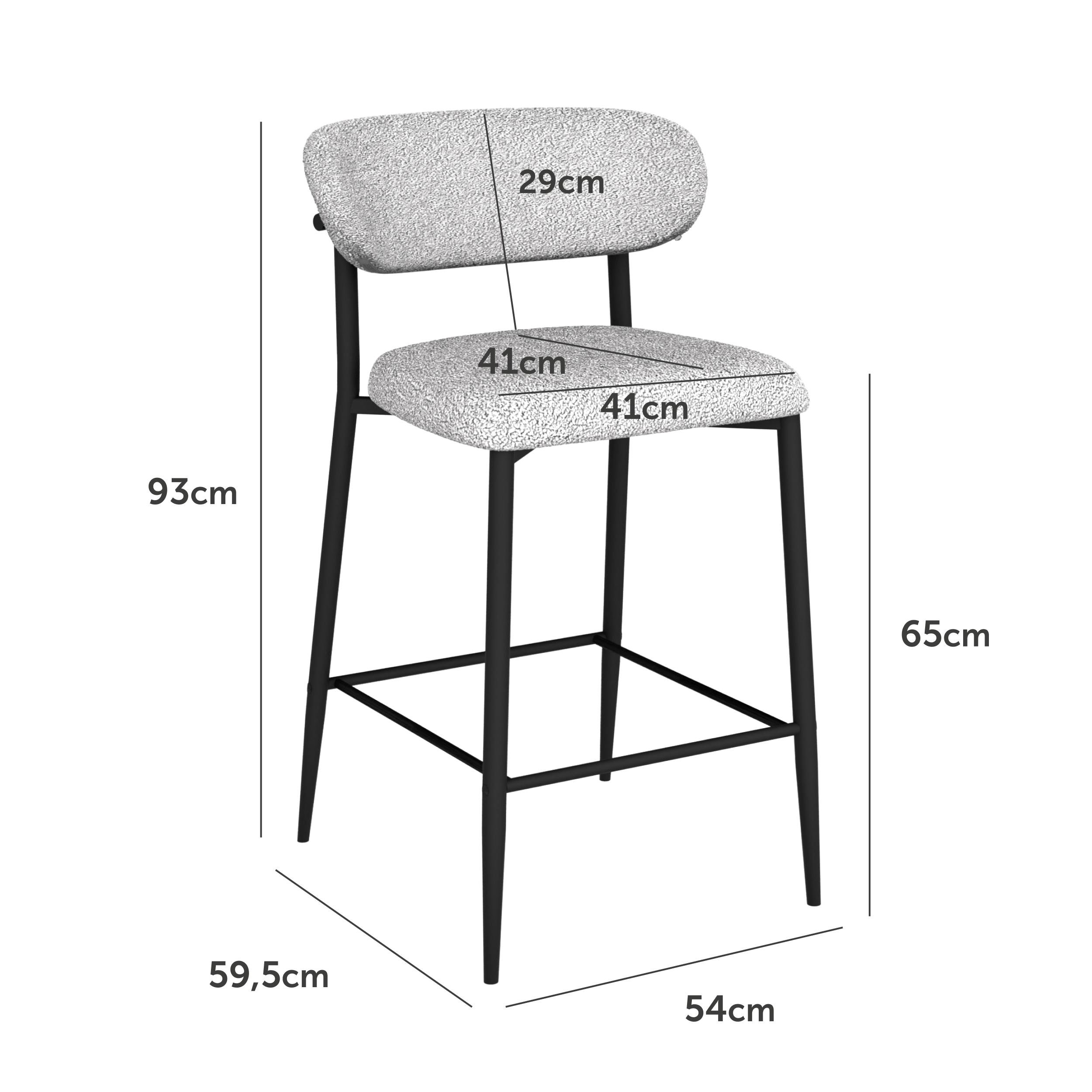 Полубарный стул Vetro Mebel В-160 Натуральный/Черный (29850546) - фото 8 Полубарный стул Vetro Mebel В-160 Натуральный/Черный (29850546) - фото 8