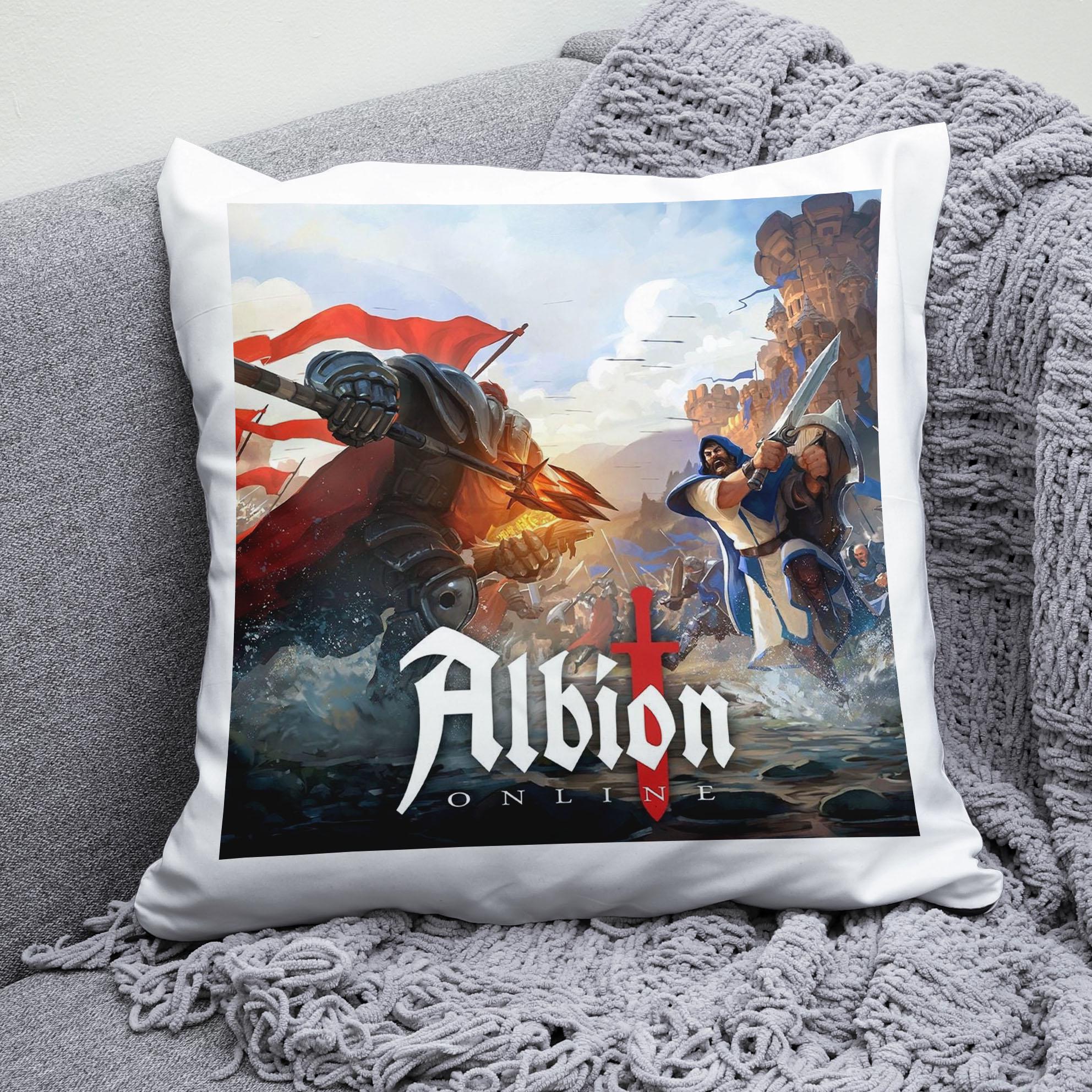 Плюшева подушка квадрат з принтом гри Albion Online