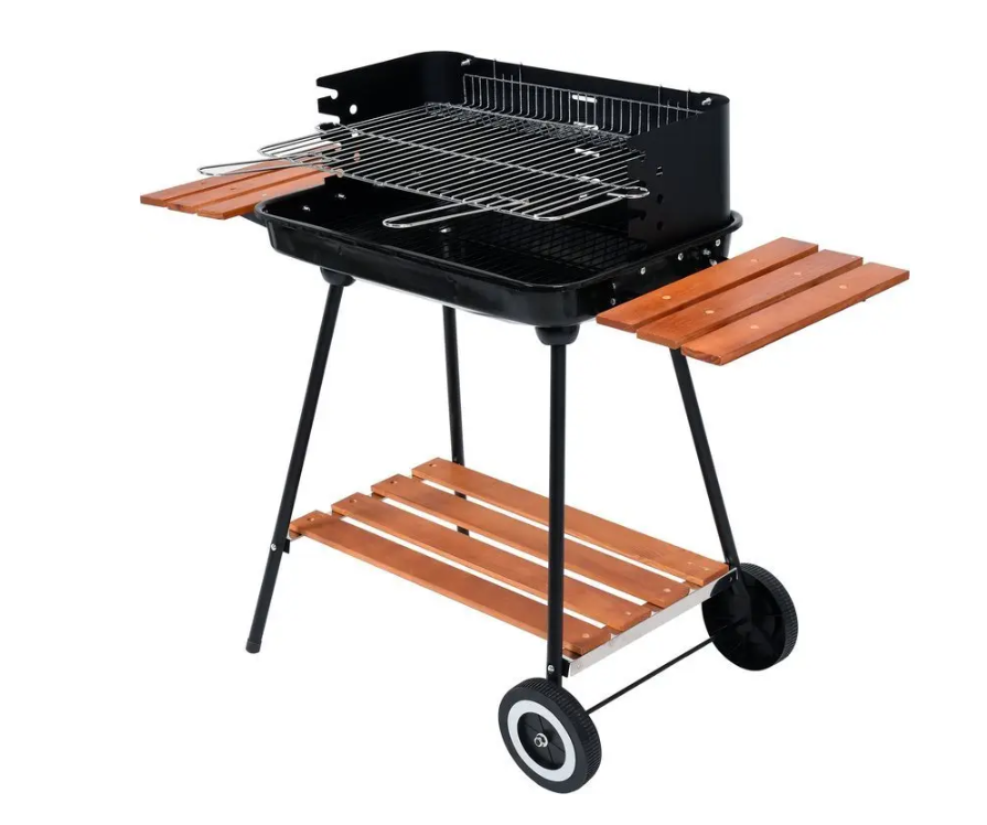 Садовий вугільний гриль з полицями LUND 53х33 см (99589)