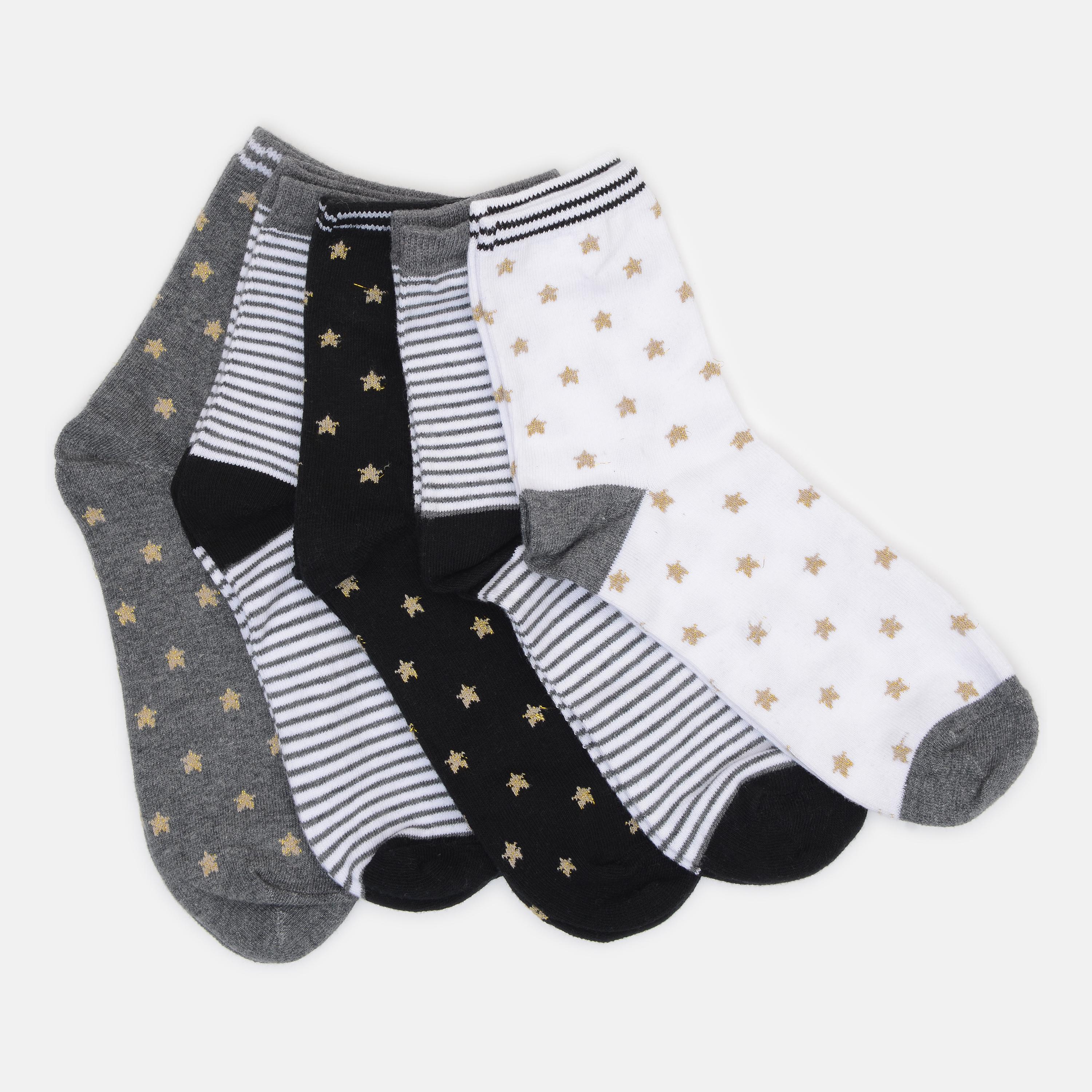 Носки C&A 5 пар р. 35-38 Серо-белый (звезды 809221441)