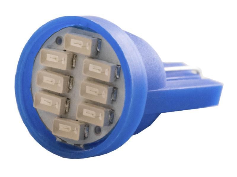 Автолампа светодиодная T10 W5W 12 В SMD3014-8led Синий (3484)