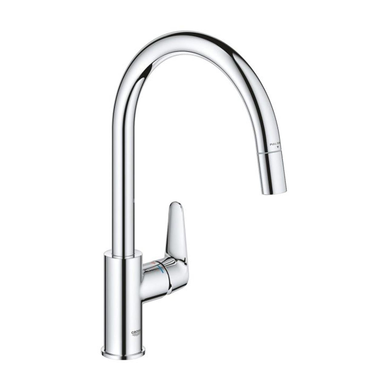 Смеситель для кухни с выдвижным изливом Grohe StartCurve 30562000 (CV036271)