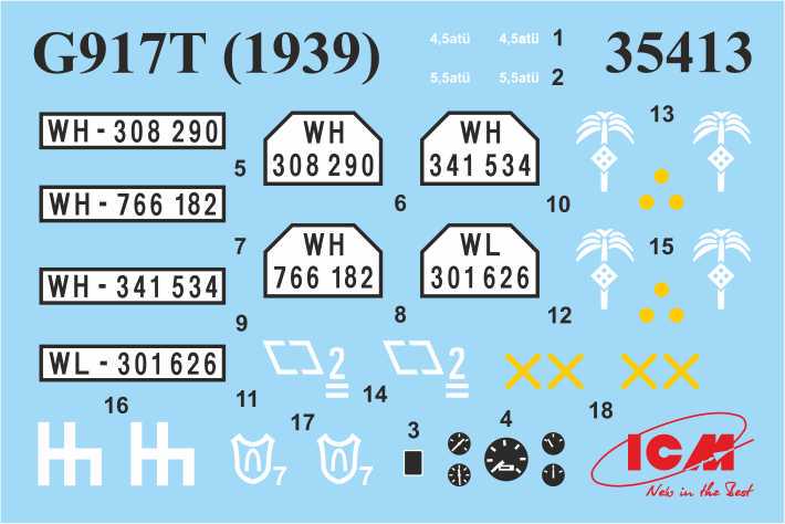Сборная модель ICM G917T Truppenluftschutzwagen (35408) - фото 14 Сборная модель ICM G917T Truppenluftschutzwagen (35408) - фото 14