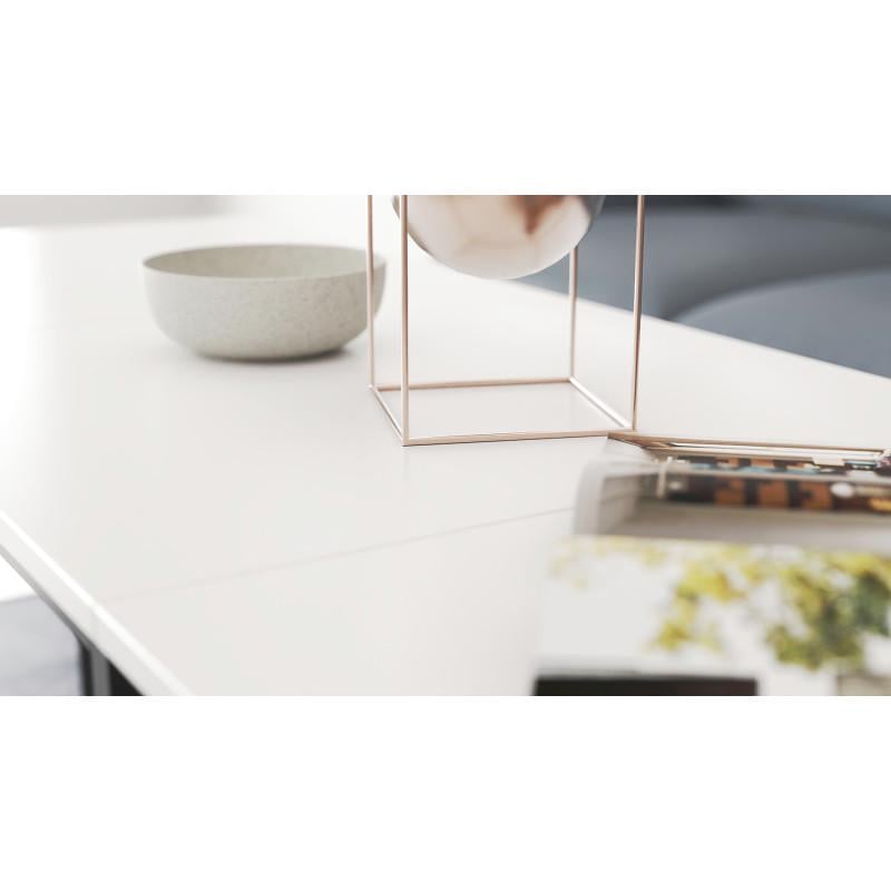 Стіл журнальний трансформер Ferrum-decor Kub Kombo Чорний метал ДСП Білий (FRD-105150) - фото 5