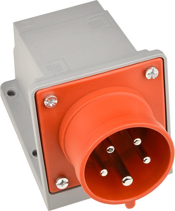 Вилка стационарная полиамид АСКО-УКРЕМ серии UСombi 5P 16A IP 44 (A0080010139)