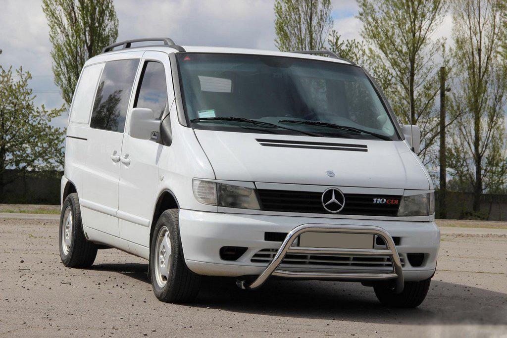 Кенгурятник WT022 CAN для Mercedes Vito W638 1996-2003 рр. нержавіюча сталь Хром