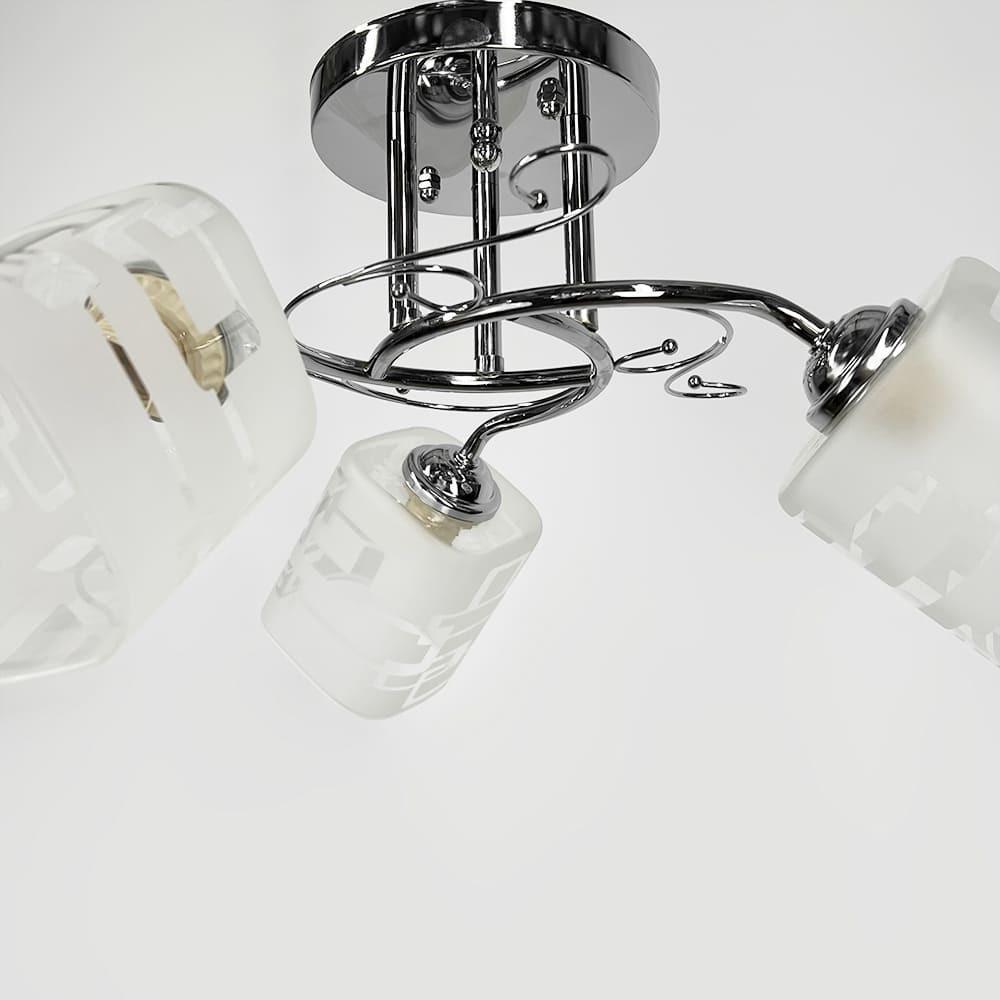 Люстра на 3 плафони Ø 45 см Срібний (2286/3B CH) - фото 3 Люстра на 3 плафони Ø 45 см Срібний (2286/3B CH) - фото 3