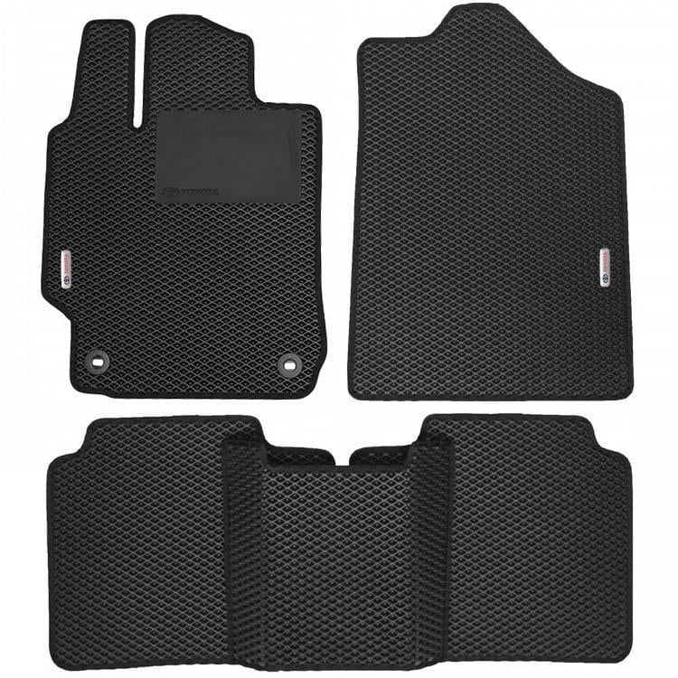 Коврики в салон для Toyota Camry V50/55 '2011 - 2017 EVA с подпятником Черный (198622)