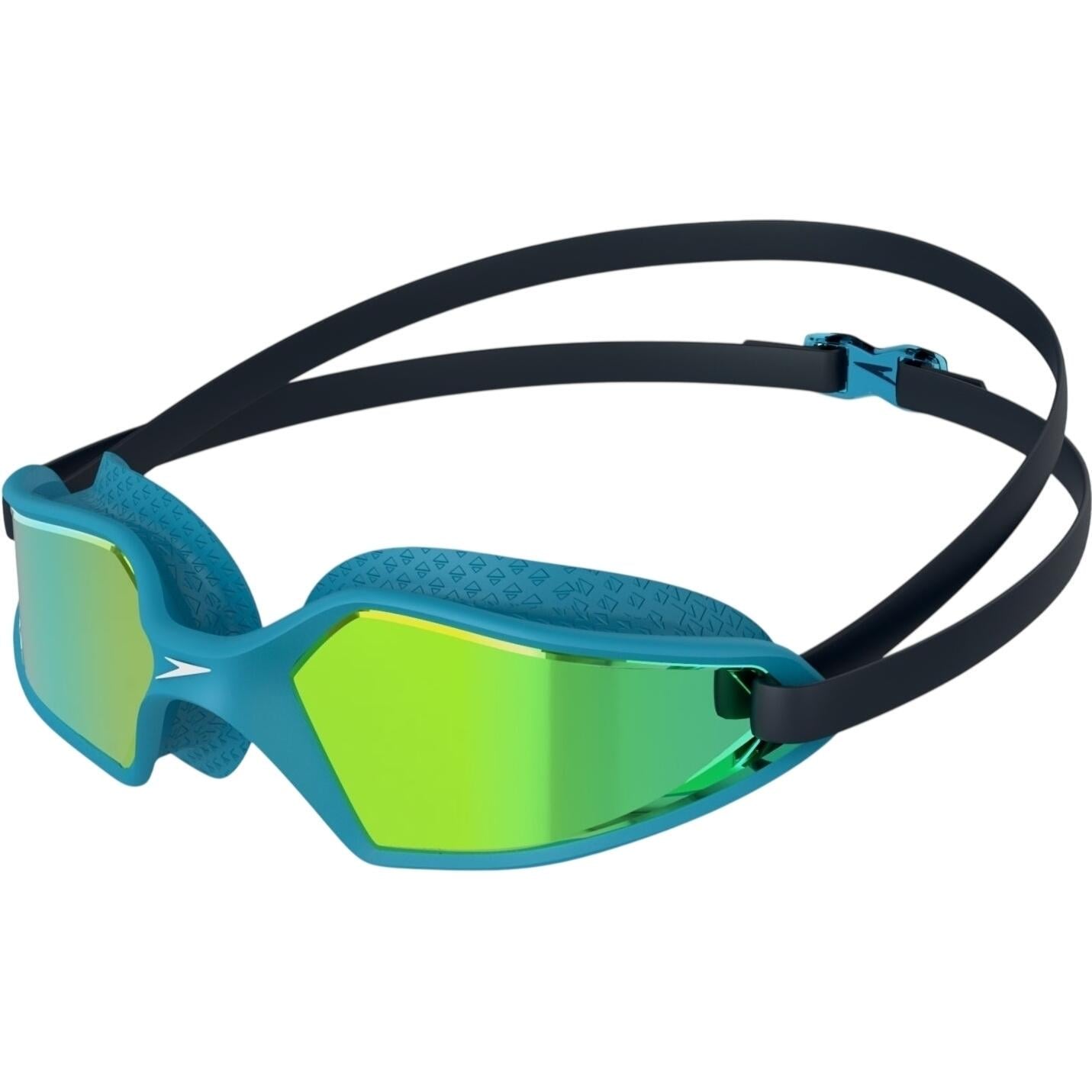 Очки для плавания детские Speedo HYDROPULSE MIRROR GOG JU Бирюзово-черный (8-12269D656)