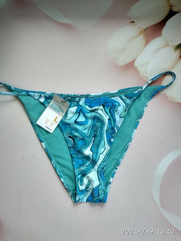 Купальні трусики PRIMARK 3785817 принт 2XL Блакитний