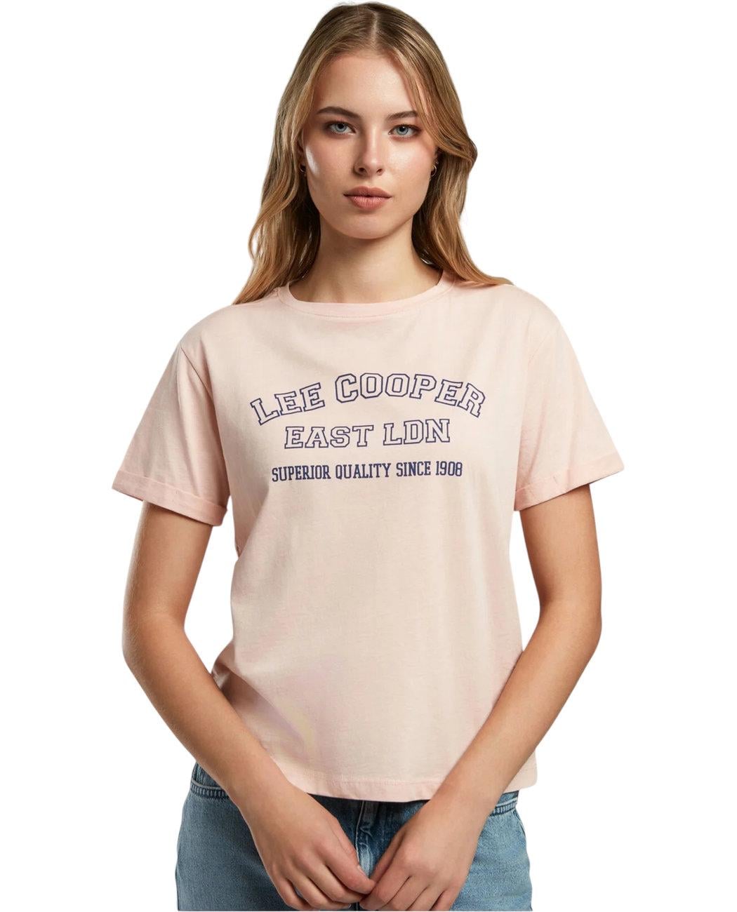 Футболка жіноча Lee Cooper Cosep 252LCF242013.9148 XL Пудровий (8682272630066)