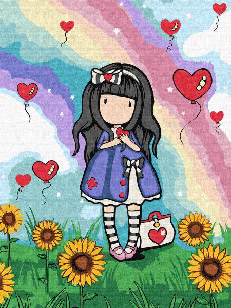 Картина за номерами Ideyka Be Kind To Yourself Santoro Gorjuss Collection 30x40 см (Id-KHO8587)