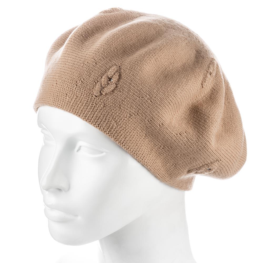 Берет Zolly ZH250 шерстяной мелкой вязки Лама