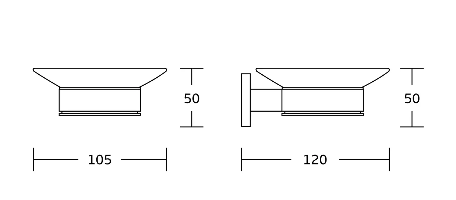 Мыльница VBI JUPITER Chrome (VBI-040605CH) - фото 2