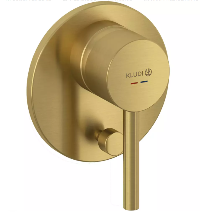 Смеситель скрытого монтажа для ванны/душа Kludi Bozz 38716N075 Брашированное золото (34469661)