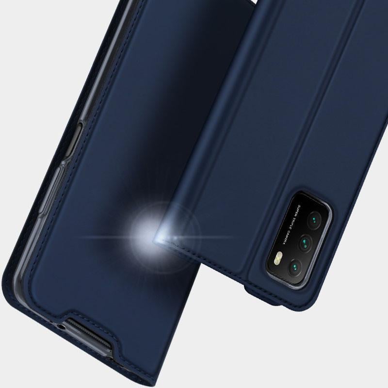 Чехол-книжка Dux Ducis с карманом для визиток для Xiaomi Poco M3/Redmi 9 Power/Redmi 9T Синий (160271) - фото 4 Чехол-книжка Dux Ducis с карманом для визиток для Xiaomi Poco M3/Redmi 9 Power/Redmi 9T Синий (160271) - фото 4