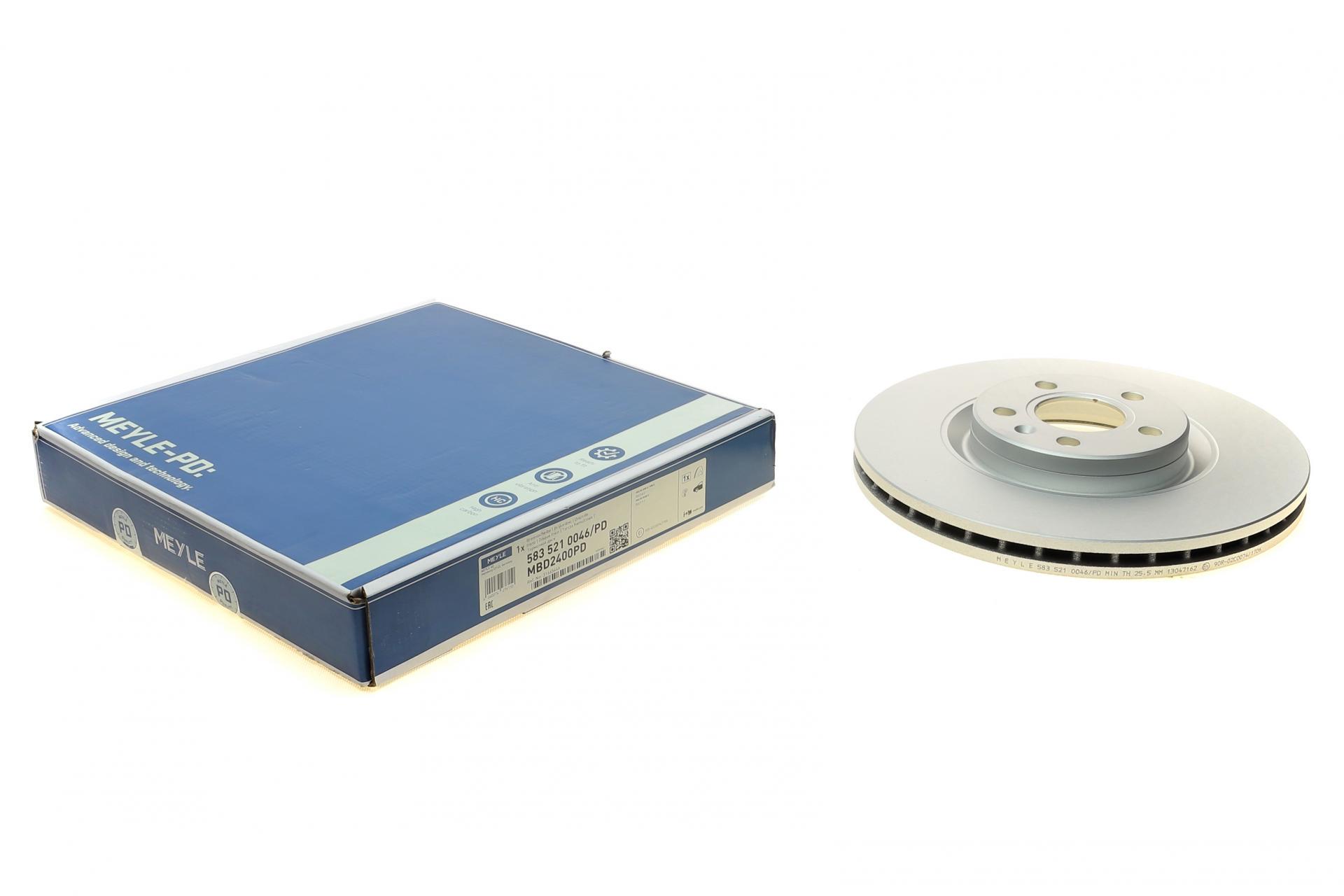 Диск тормозной передний Meyle для Volvo S90 II/V90 II 16-322x28 мм (583 521 0046/PD)