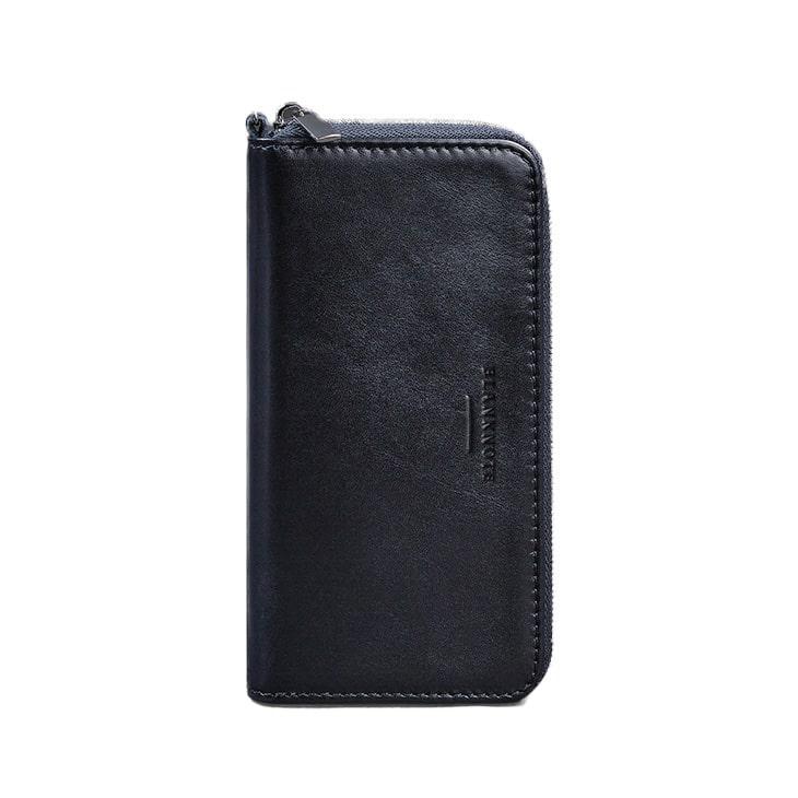 Портмоне шкіряне на блискавці 6.1 Темно-синій (A-026833)