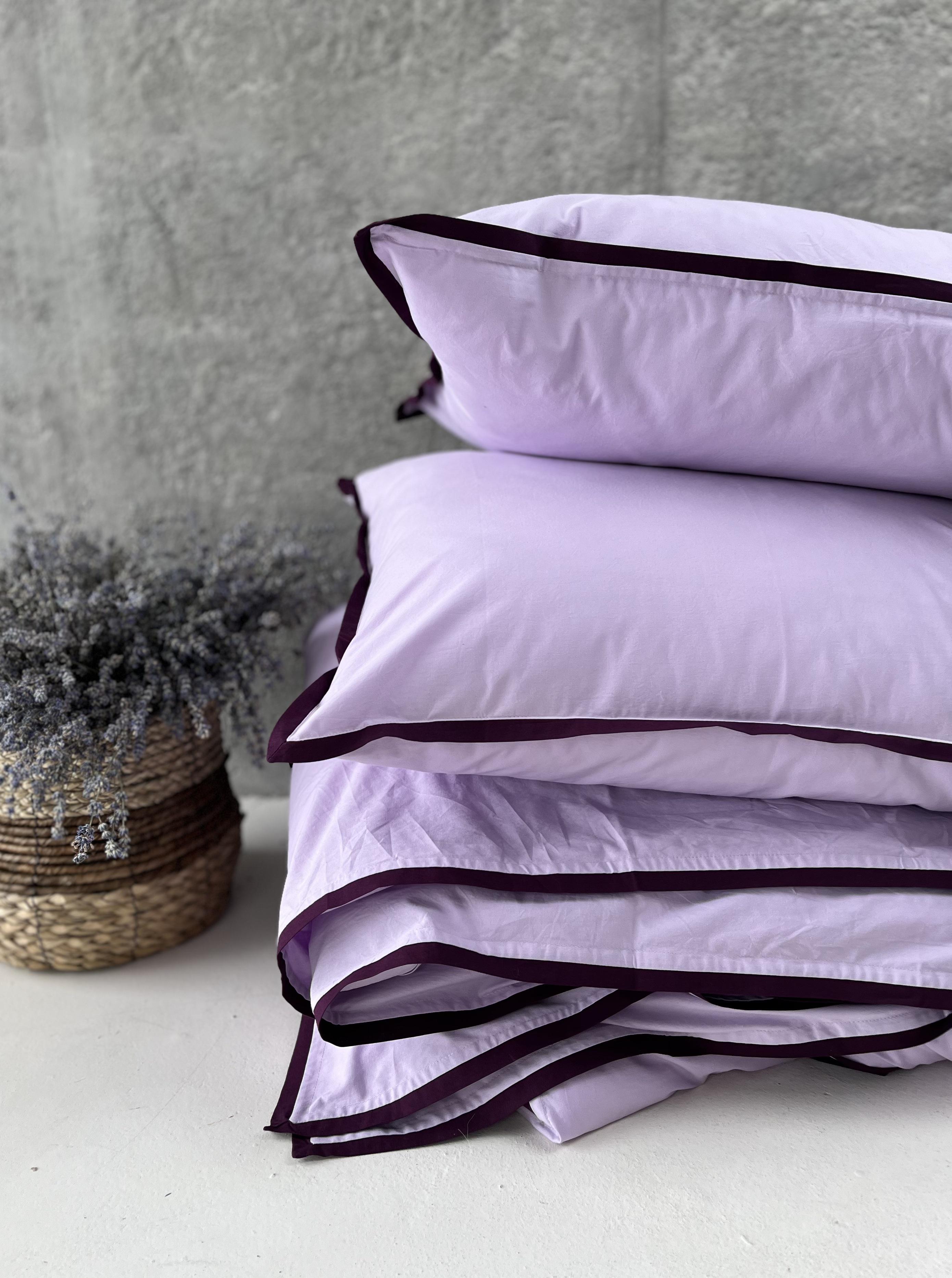 Комплект постельного белья White Dream полуторный 155х215 см вареный хлопок Лиловый (2003/2) - фото 2 Комплект постельного белья White Dream полуторный 155х215 см вареный хлопок Лиловый (2003/2) - фото 2