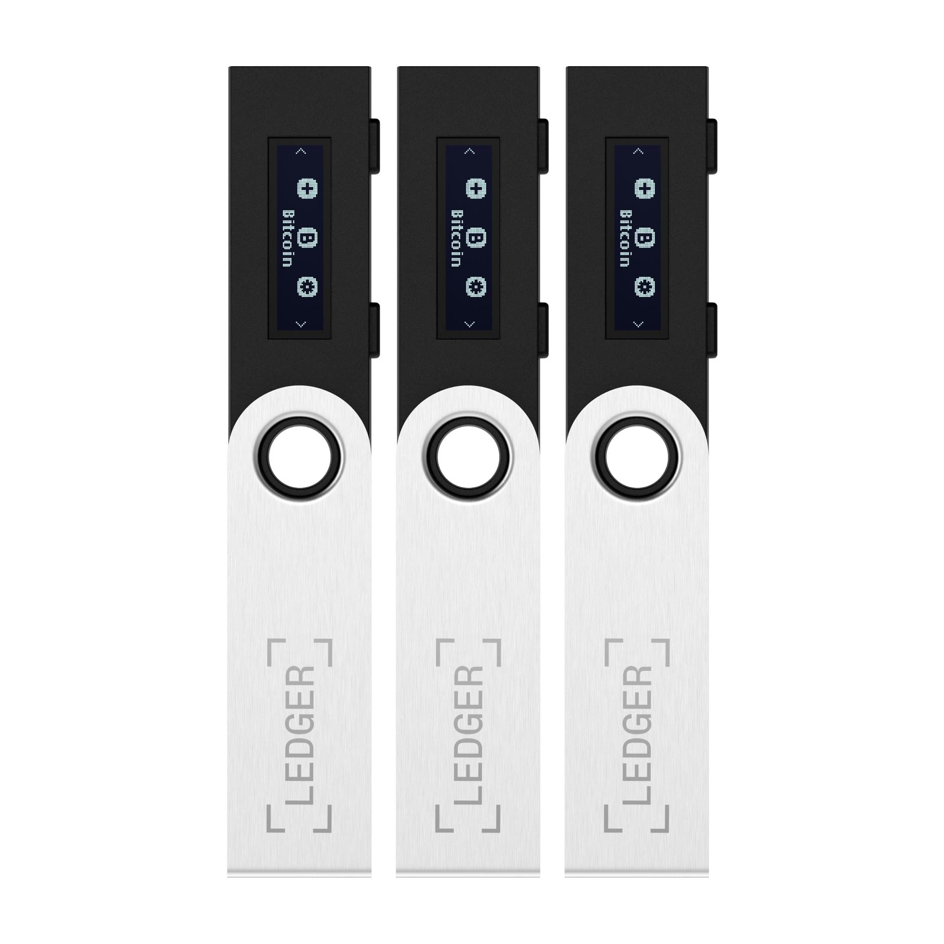 Набор криптогаманцев Ledger Family Pack Nano 3 шт. S Matte Black (LNSBFP)