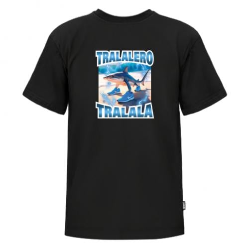 Футболка дитяча FATLINE Premium Tralalero Tralala meme 122 см Чорний (19361232-2-211304-XS)