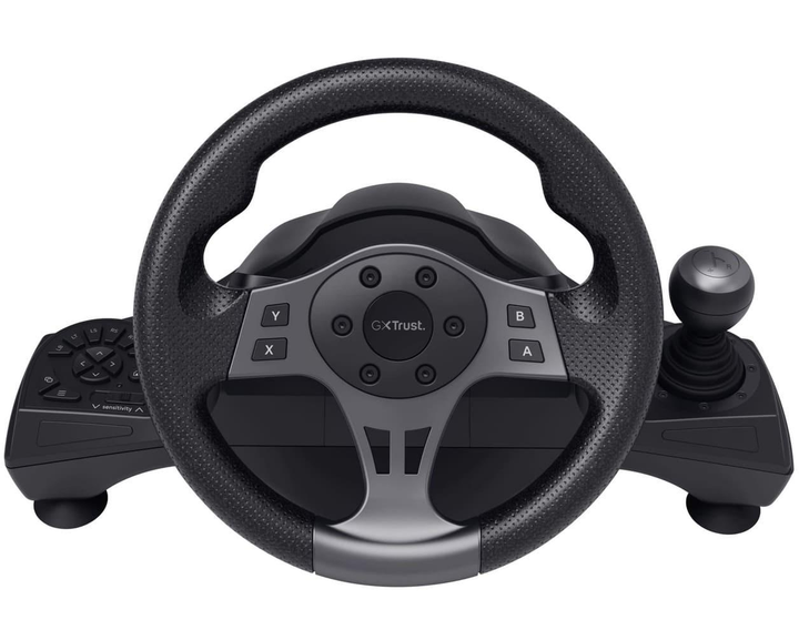 Игровой руль и педали Trust GXT 289 Movi Racing wheel 270° PC PS4 PS3 Xbox Black (25122)