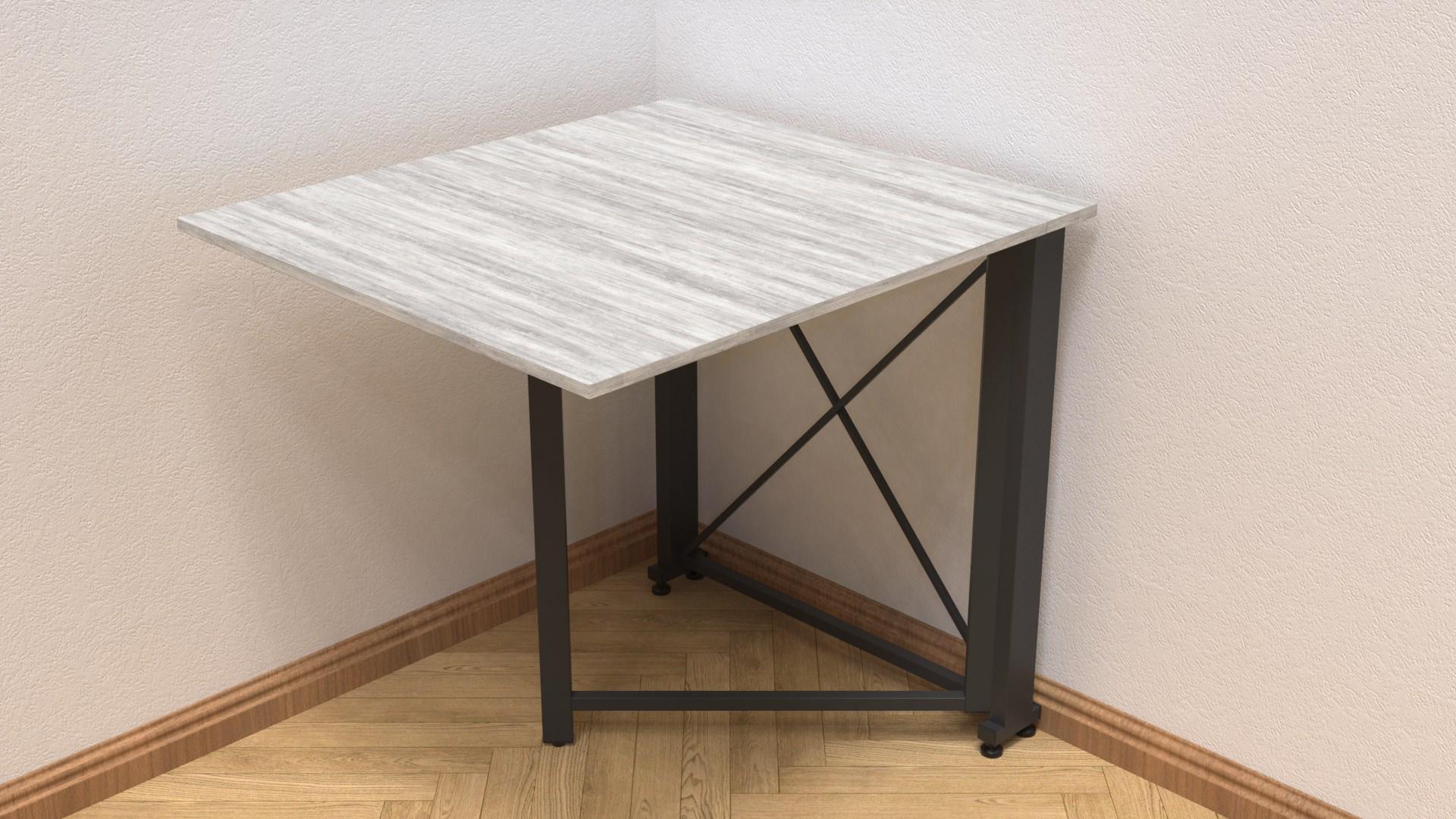 Стол-книжка трансформер Орион 1 Ferrum-decor 750x810x730 см металл Черный/ДСП Урбан Лайт (ORI107)