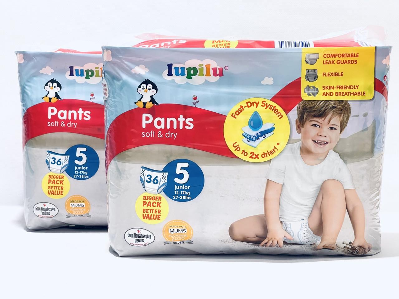 Підгузки-трусики дитячі Lupilu Soft & dry р. 5 12-17 кг 72 шт. (1611736524)