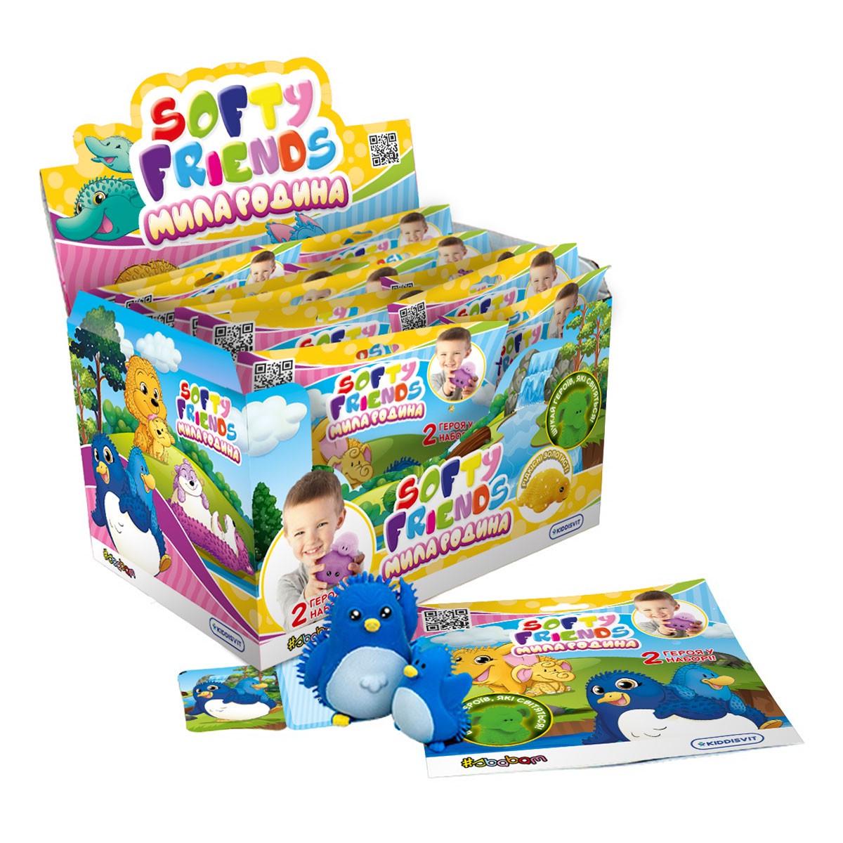 Дисплей стретч-игрушек Softy friends Милая семья Животные 12 шт. (25897969)