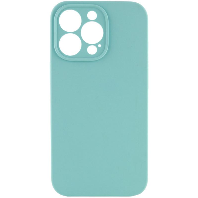 Чехол Silicone Case Full Camera Protective (AA) NO LOGO для Apple iPhone 15 Pro Max (6.7") Бирюзовый | Marine Green