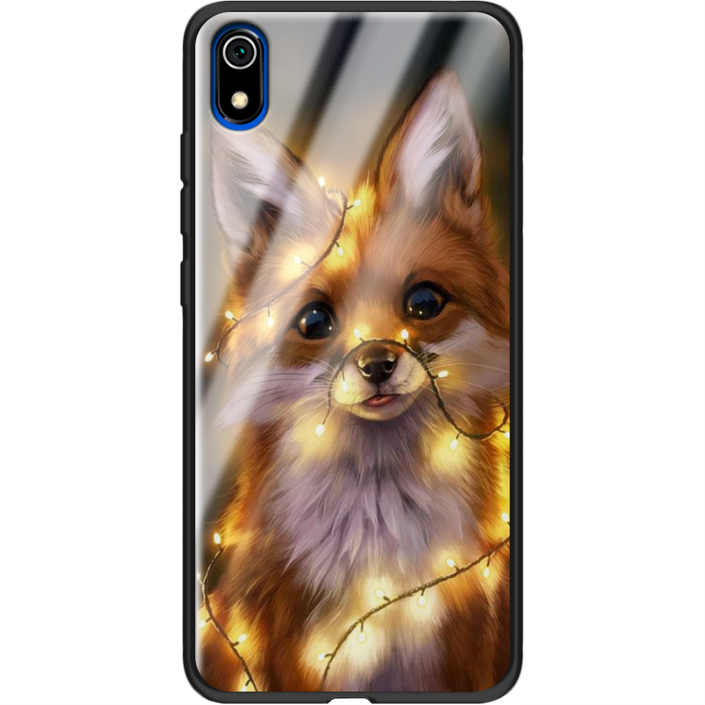 Чехол Boxface Xiaomi Redmi 7A Рождественская лиса Черный силикон со стеклом (37400-up2399-37746) Чехол Boxface Xiaomi Redmi 7A Рождественская лиса Черный силикон со стеклом (37400-up2399-37746)