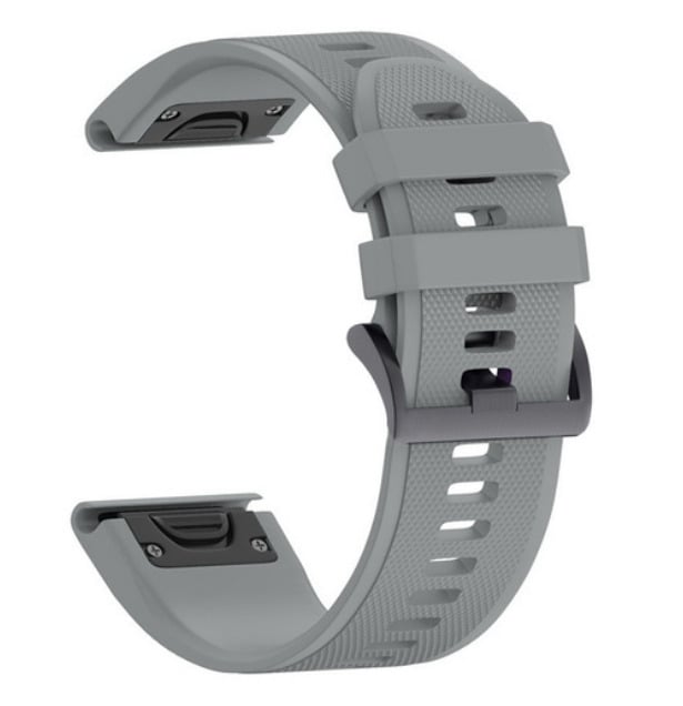 Силиконовый ремешок Primo для часов Garmin Fenix 3/3HR/Fenix 5X/6X Grey (1205790361)