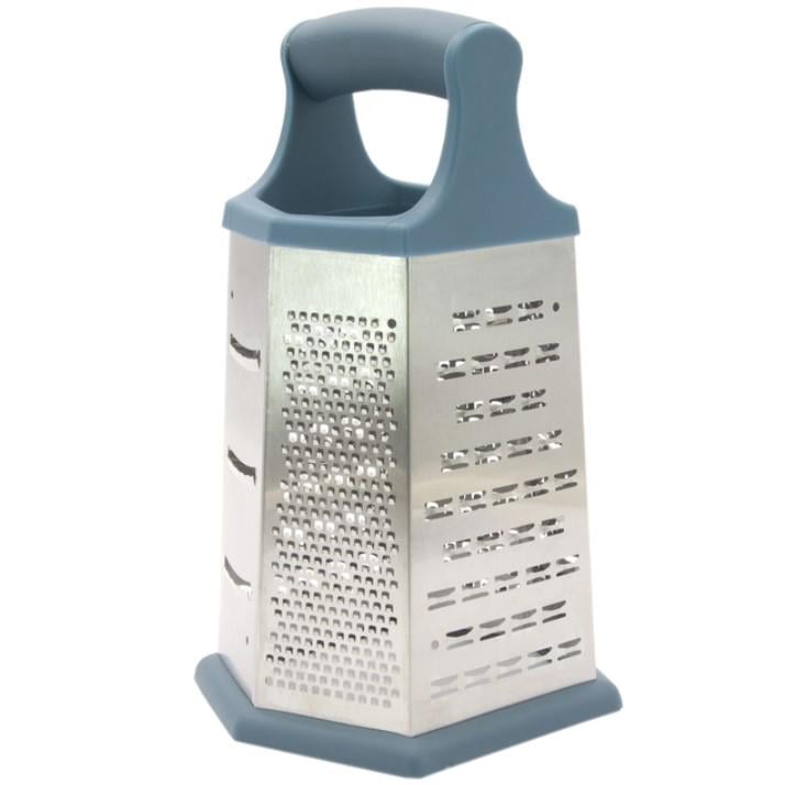 Тертка Lessner 6 граней із пластиковою ручкою Sky Blue (223314b6)