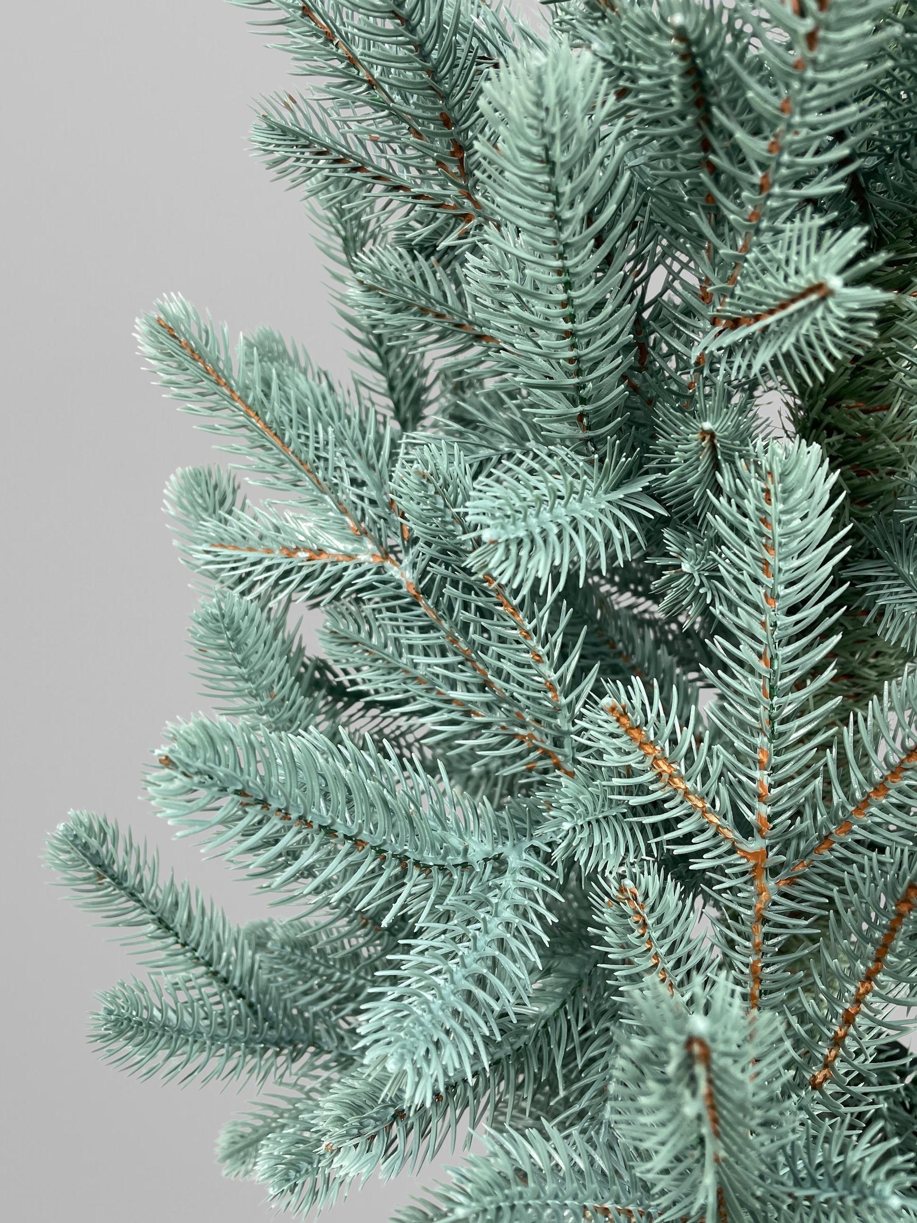 Штучна ялинка лита Traditional в горщику 70 см Блакитний (Н01020) - фото 8 Штучна ялинка лита Traditional в горщику 70 см Блакитний (Н01020) - фото 8