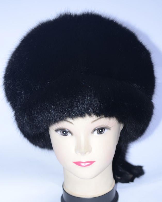 Шапка женская из меха песца (28682)