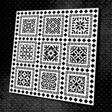 Трафарет многоразовый DFA Квадратный узор 5 для штукатурки и краски (K00005)