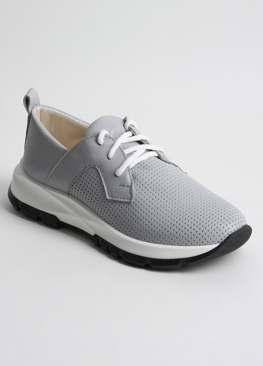 Кроссовки женские кожаные Fashion 805-3 р. 39 Серый (340422_39)