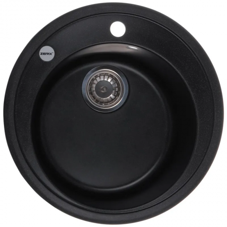 Мойка кухонная Zerix ZS-510R-03 510х510х200 мм Черный (ZX4532)