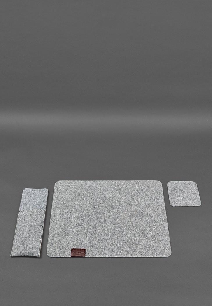 Набір для сервірування столу на 1 персону Бордовий (A-028327) - фото 2 Набір для сервірування столу на 1 персону Бордовий (A-028327) - фото 2